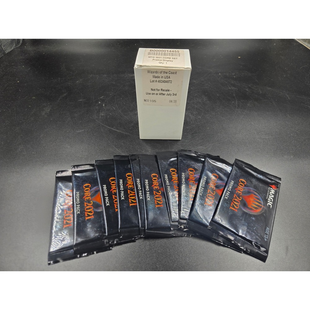 Magic The Gathering MTG 2021 Core Set Promo Display 10 Sealed Packs M21 WotC